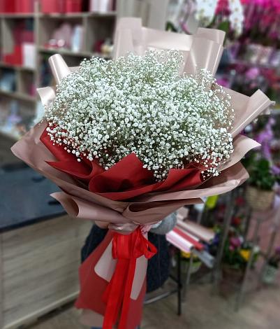 Букет цветов из: Гипсофила в Шелковской