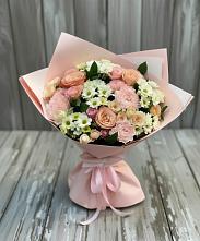 Букет цветов из:  Гвоздики, Розы и Хризантемы #REPLACE_PRED# Шелковской
