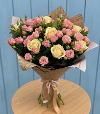 Букет цветов из:  Розы в Шелковской
