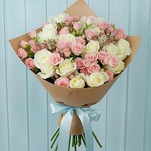 Букет цветов из:  Розы в Шелковской